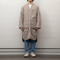 NANGA /NO COLLAR SOFT DOWN COAT(UNISEX)/ノーカラーソフトダウンコート BEIGE