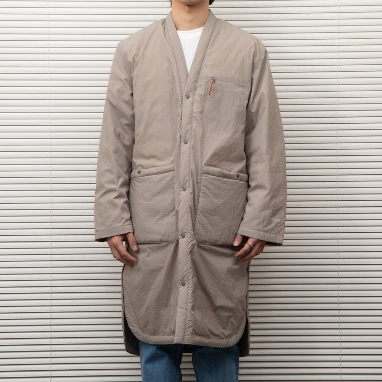 NANGA /NO COLLAR SOFT DOWN COAT(UNISEX)/ノーカラーソフトダウンコート BEIGE