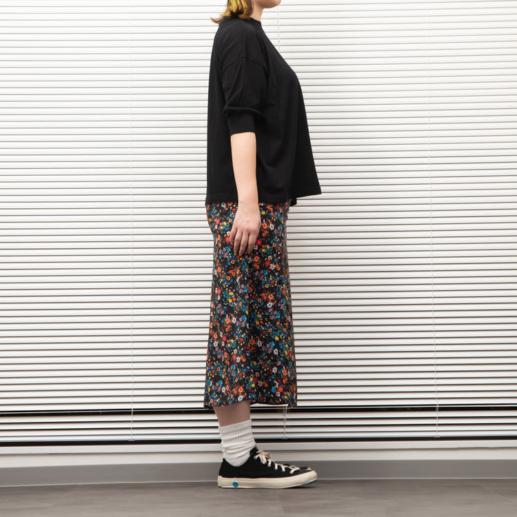 MEYAME / COTTON KNIT TEE HEATHER GRAY