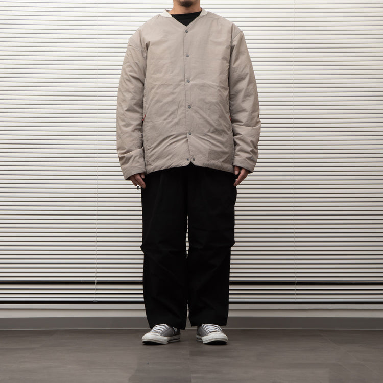 NANGA /NO COLLAR SOFT DOWN CARDIGAN/ノーカラーソフトダウンカーディガン BEIGE