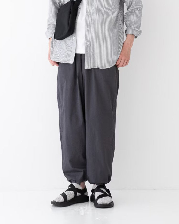 RINEN / 70/1 Twill Pants with Drawstring Hems