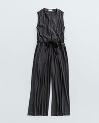 MEYAME　SLEEVELESS HALF ZIP ALL-IN-ONE　MEY-2306 BLACK