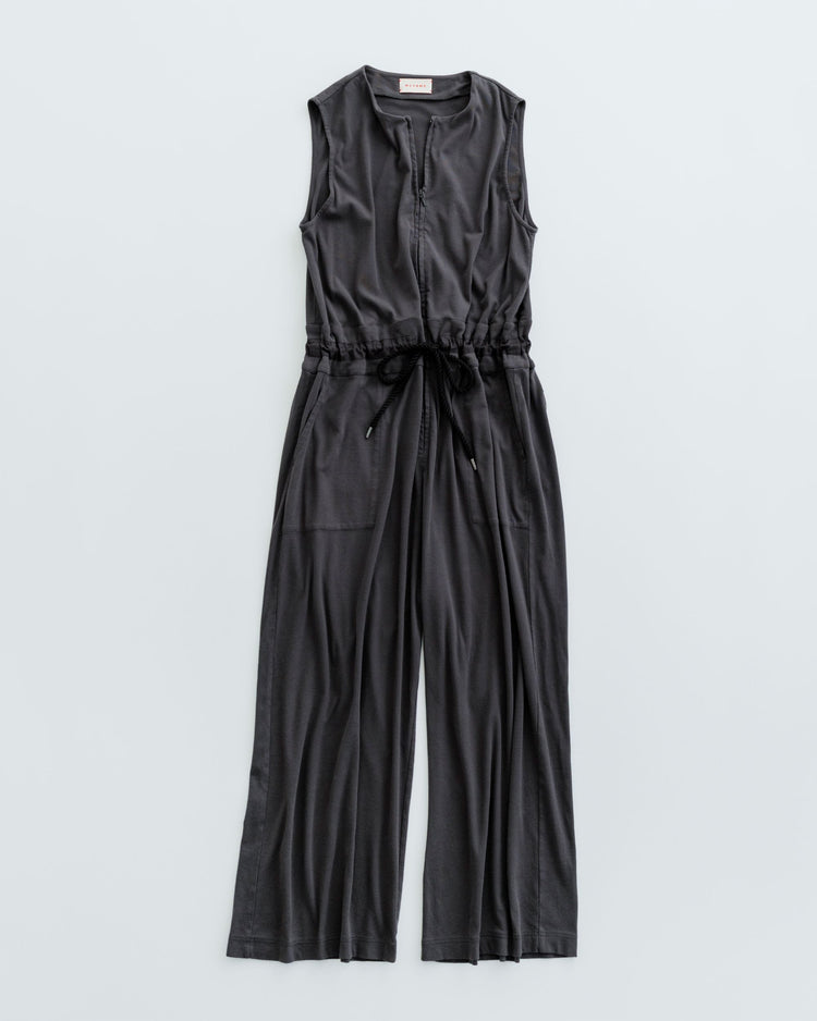MEYAME　SLEEVELESS HALF ZIP ALL-IN-ONE　MEY-2306 BLACK