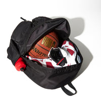 PACKING/ DOUBLE POCKET BACK PACK BLACK PA-029