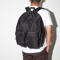 PACKING/ DOUBLE POCKET BACK PACK BLACK PA-029