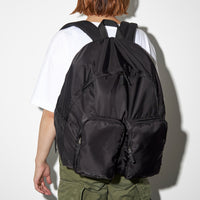 PACKING/ DOUBLE POCKET BACK PACK BLACK PA-029
