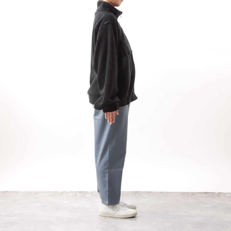 BAMME/ リサイクルポリエステル エコフリース ブリティッシュポリス ジップブルゾン オーバーサイズ ユニセックス