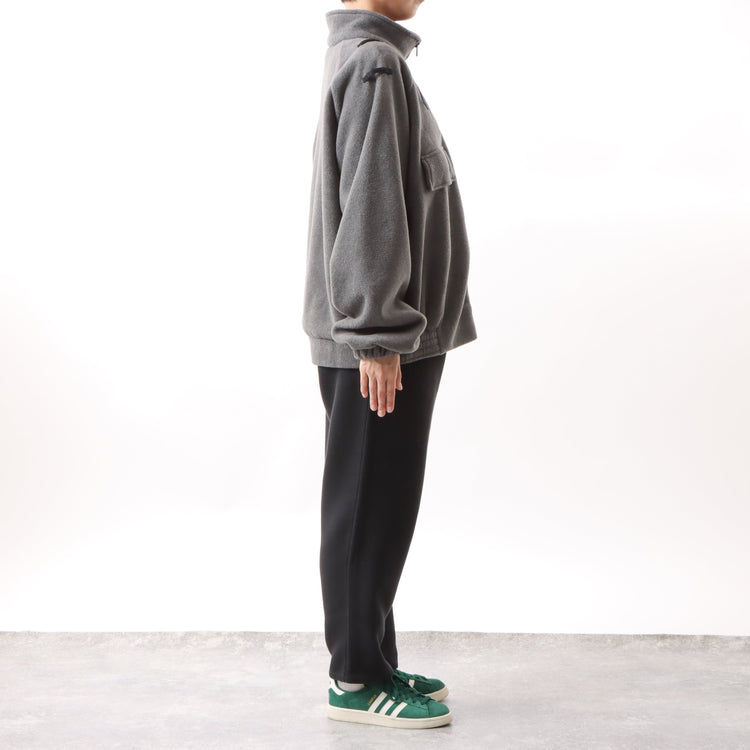 BAMME/ リサイクルポリエステル エコフリース ブリティッシュポリス ジップブルゾン オーバーサイズ ユニセックス