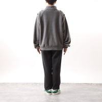 BAMME/ リサイクルポリエステル エコフリース ブリティッシュポリス ジップブルゾン オーバーサイズ ユニセックス