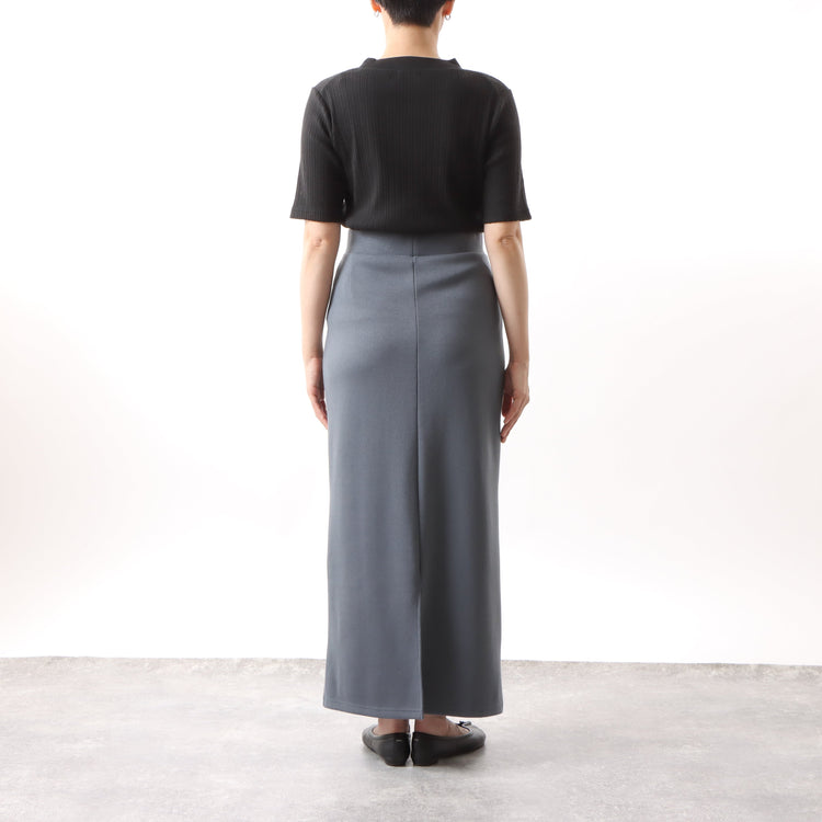 M-SIC/ Eyelet Ribbed Short-Sleeve Pullover