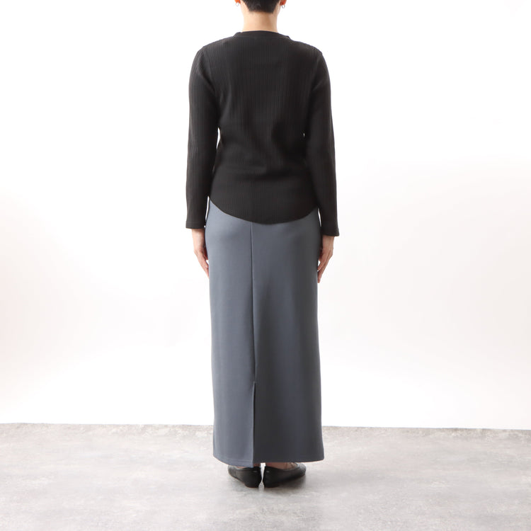 M-SIC/ アイレットテレコ 長袖プルオーバー