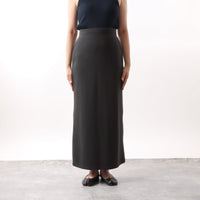 M-SIC/ リブダンボールニット Ｉライン EASY ロングスカート