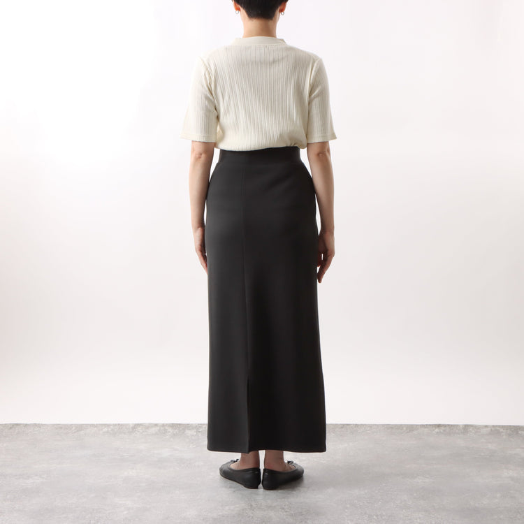M-SIC/ Eyelet Ribbed Short-Sleeve Pullover