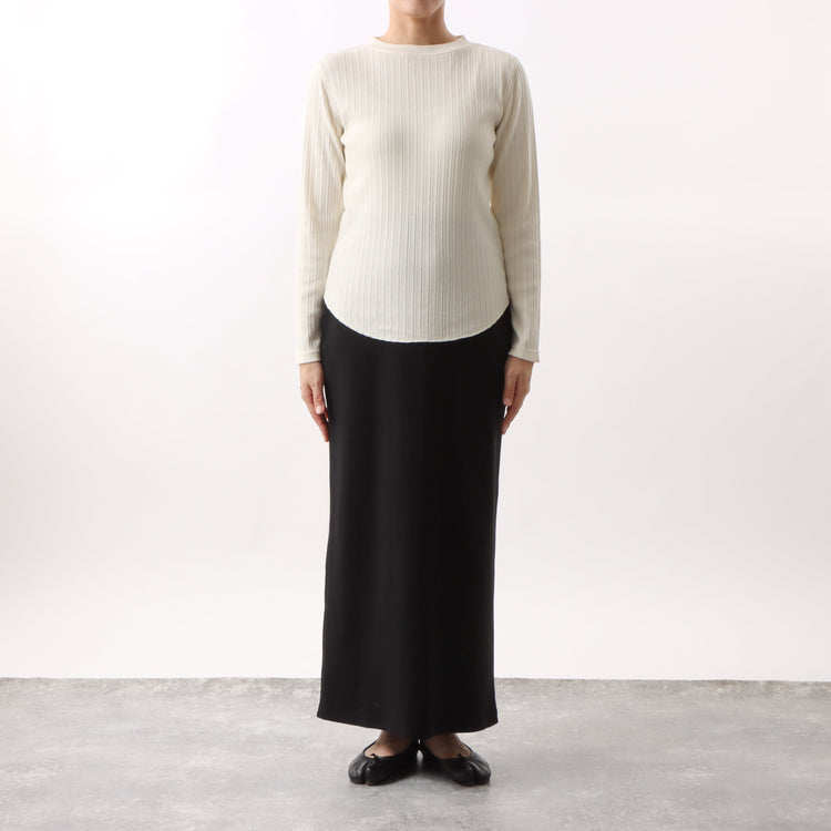 M-SIC/ アイレットテレコ 長袖プルオーバー