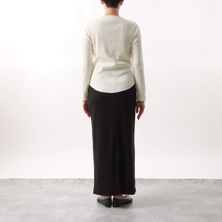 M-SIC/ ヘビーテレコリブ Ｉライン EASY ロングスカート
