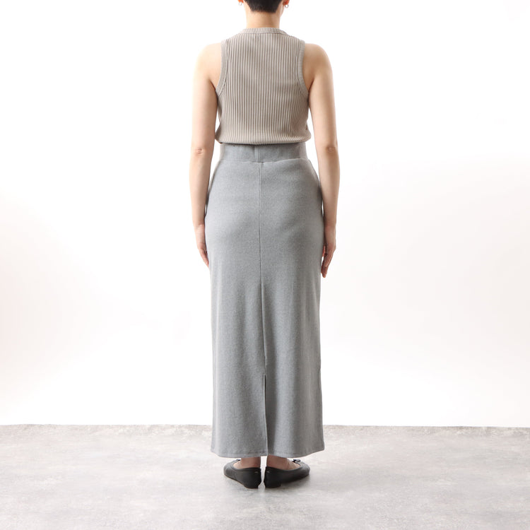 M-SIC/ ヘビーテレコリブ Ｉライン EASY ロングスカート