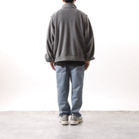 BAMME/ リサイクルポリエステル エコフリース ブリティッシュポリス ジップブルゾン オーバーサイズ ユニセックス