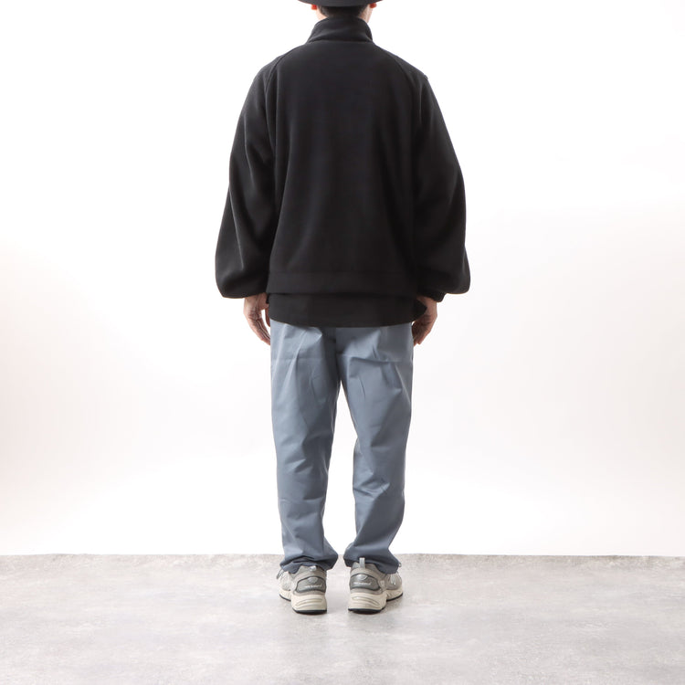 BAMME/ リサイクルポリエステル エコフリース ブリティッシュポリス ジップブルゾン オーバーサイズ ユニセックス