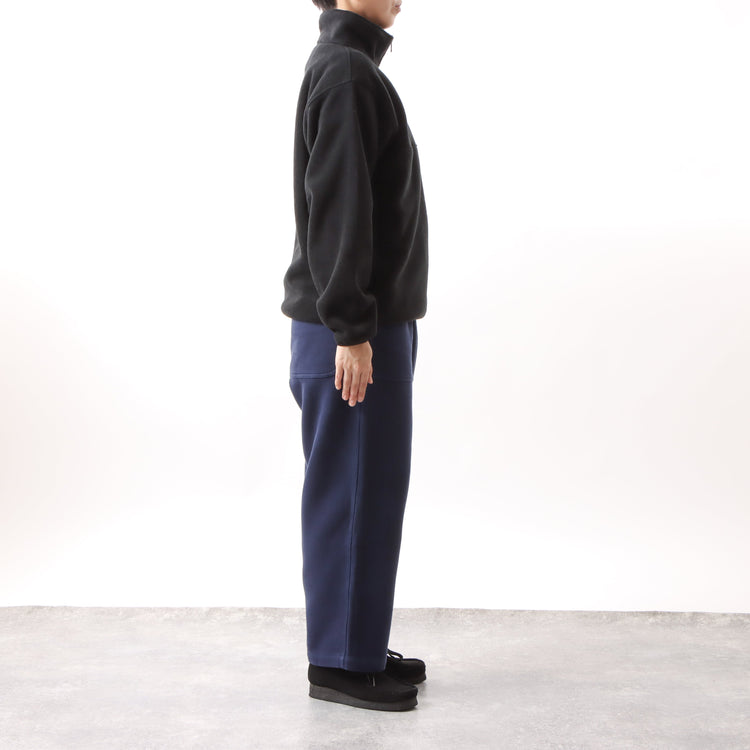 M-SIC/ オーバーサイズ リサイクルポリエステル エコフリース ハーフジップ プルオーバー ユニセックス