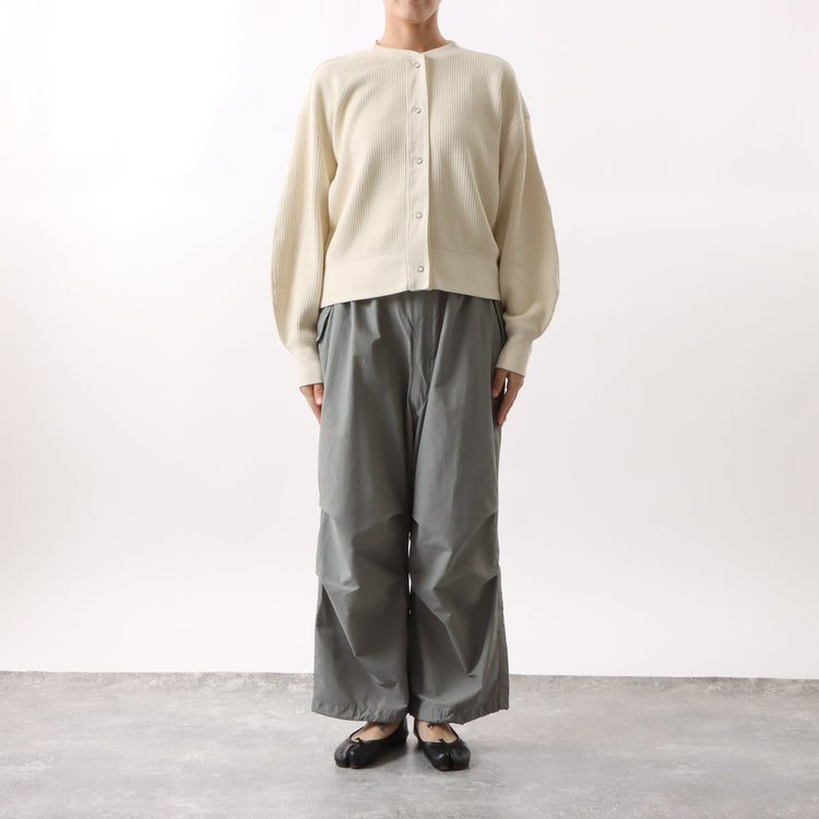 M-SIC/ Rugged Rib Cut and Sew Cardigan Knit Set