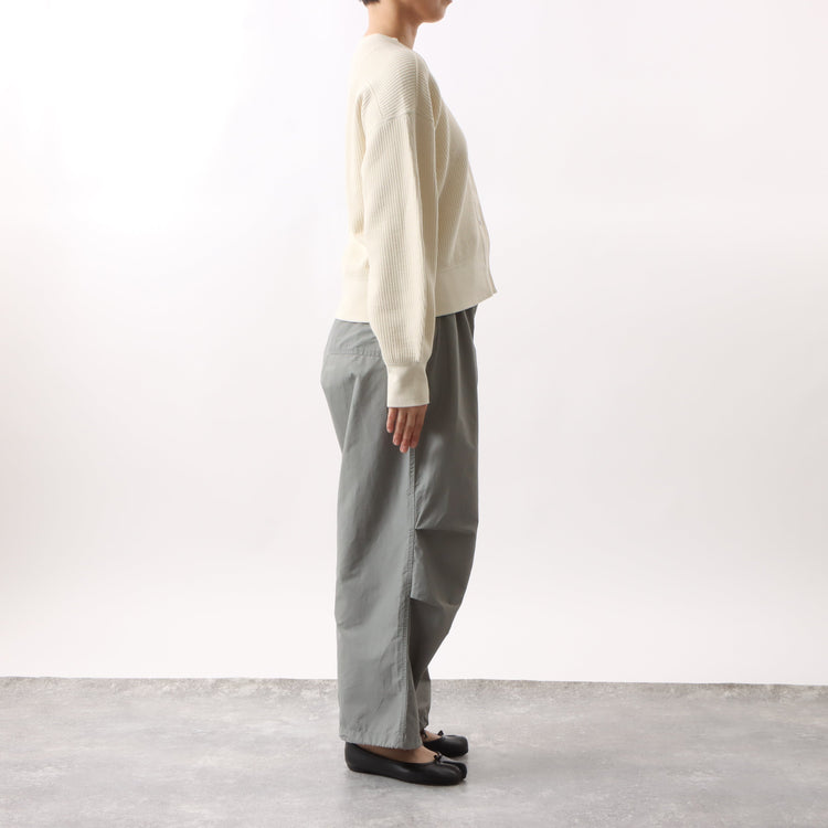 M-SIC/ Rugged Rib Cut and Sew Cardigan Knit Set