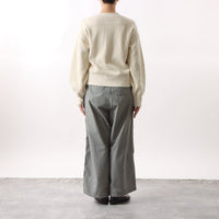 M-SIC/ Rugged Rib Cut and Sew Cardigan Knit Set