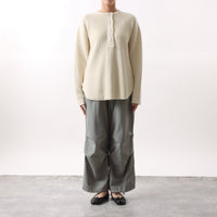 M-SIC/ ラゲットリブ ヘンリーネック プルオーバー カットソー ニットアップ