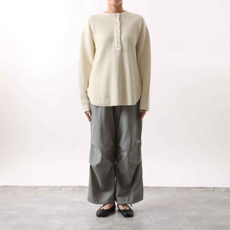 M-SIC/ ラゲットリブ ヘンリーネック プルオーバー カットソー ニットアップ