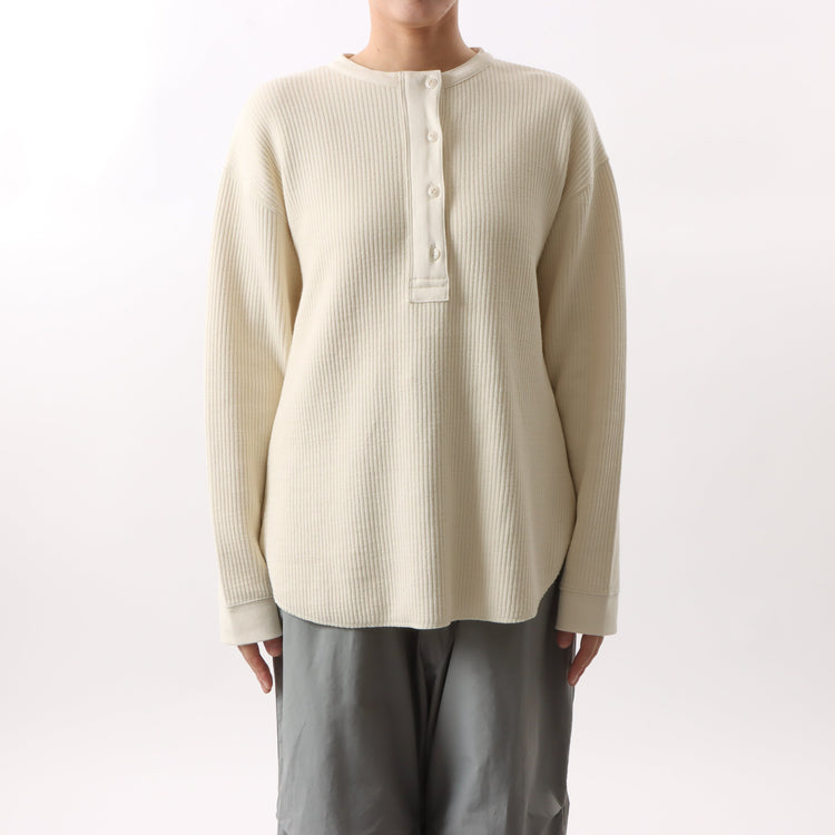 M-SIC/ ラゲットリブ ヘンリーネック プルオーバー カットソー ニットアップ