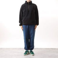 M-SIC/ オーバーサイズ リサイクルポリエステル エコフリース ハーフジップ プルオーバー ユニセックス