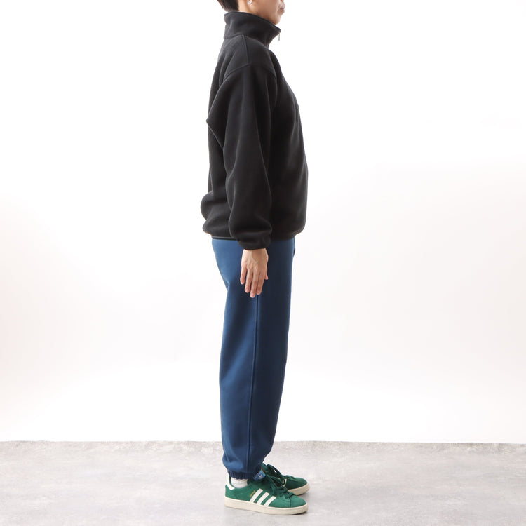 M-SIC/ オーバーサイズ リサイクルポリエステル エコフリース ハーフジップ プルオーバー ユニセックス