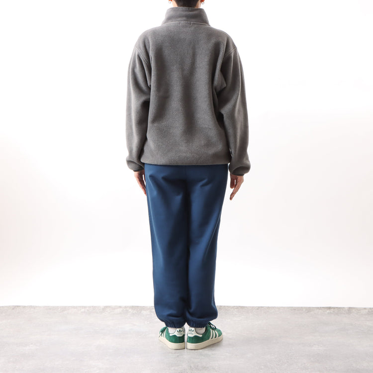 M-SIC/ オーバーサイズ リサイクルポリエステル エコフリース ハーフジップ プルオーバー ユニセックス