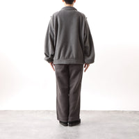 BAMME/ リサイクルポリエステル エコフリース ブリティッシュポリス ジップブルゾン オーバーサイズ ユニセックス