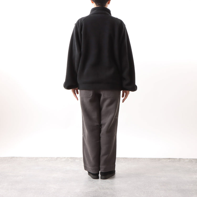 BAMME/ リサイクルポリエステル エコフリース ブリティッシュポリス ジップブルゾン オーバーサイズ ユニセックス