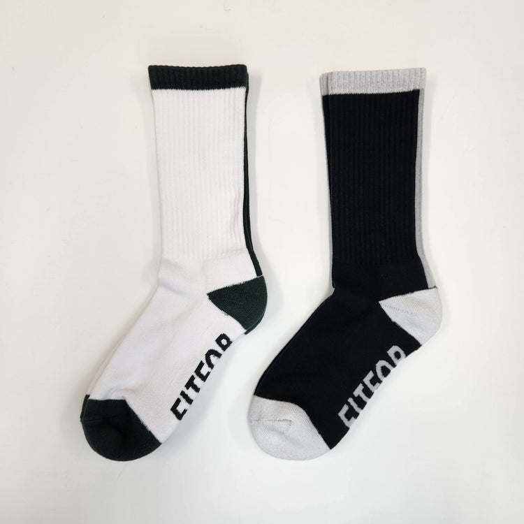 FITFOR/ back line socks WHITE