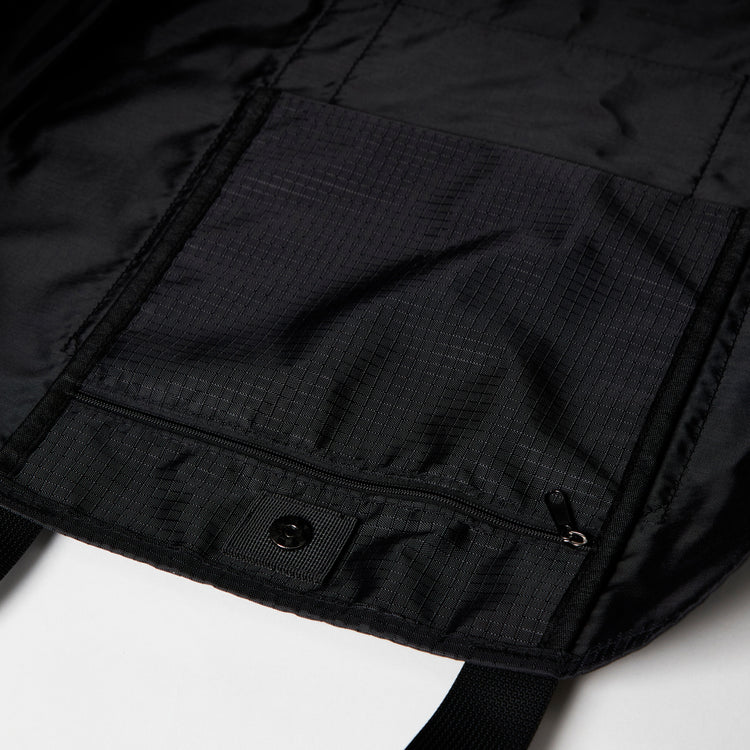 PACKING/  RIP STOP 5P UTILITY TOTE BLACK PA-038