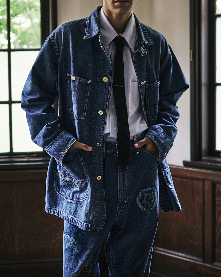 Work of Art Kendai / DENIM WORK PANTS AGED WASH