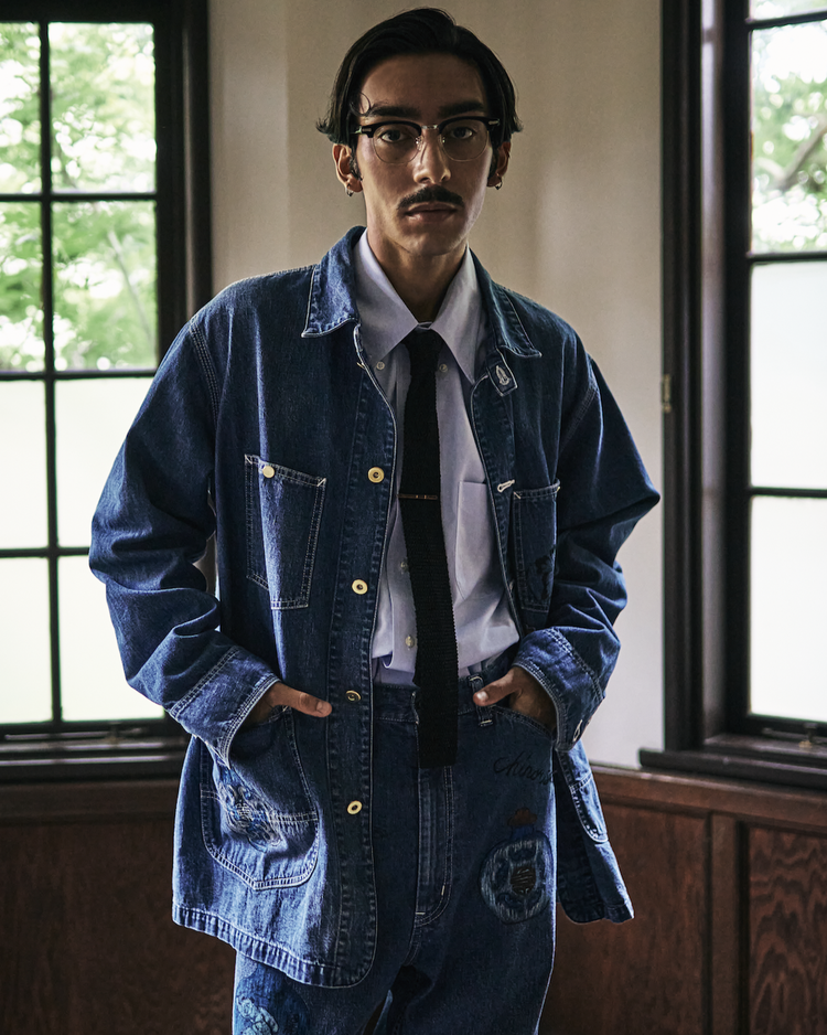 Work of Art Kendai /  DENIM COVERALL AGED WASH