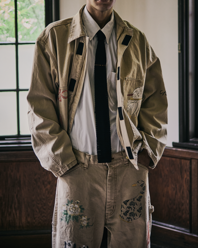 Work of Art Kendai /  DUCK WORK PANTS AGED WASH