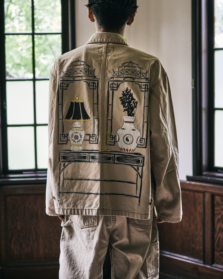 Work of Art Kendai / DUCK WORK PANTS AGED WASH