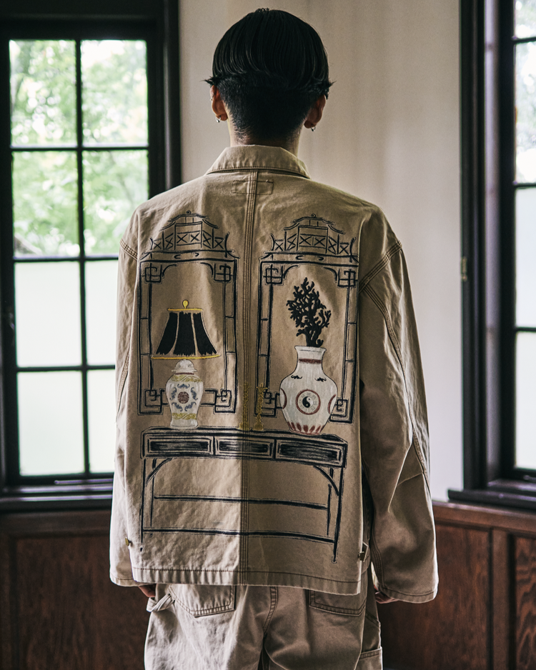 Work of Art Kendai / DUCK JACKET AGED WASH