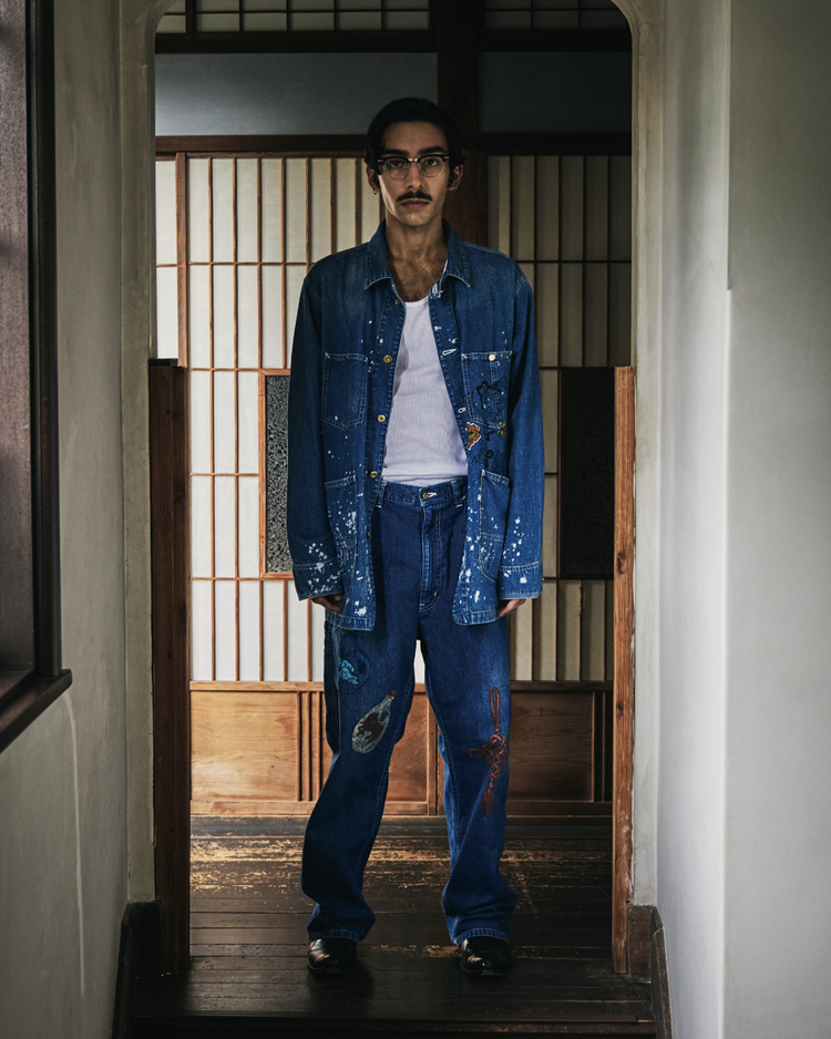 Work of Art Kendai / DENIM WORK PANTS AGED WASH