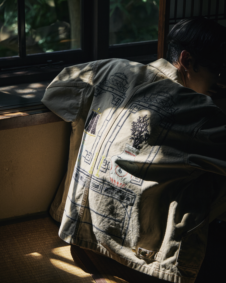 Work of Art Kendai /  DUCK JACKET AGED WASH