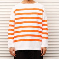 maillot / Panel Border Basque MAK-23111 WHITE*WIDE HI ORANGE 