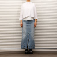 MEYAME / DENIME UPSIDE-DOWN SKIRT