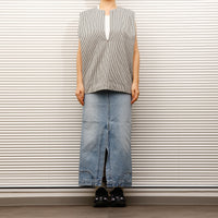 MEYAME / DENIME UPSIDE-DOWN SKIRT