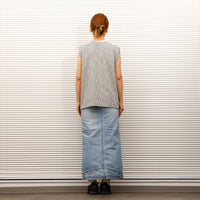 MEYAME / DENIME UPSIDE-DOWN SKIRT