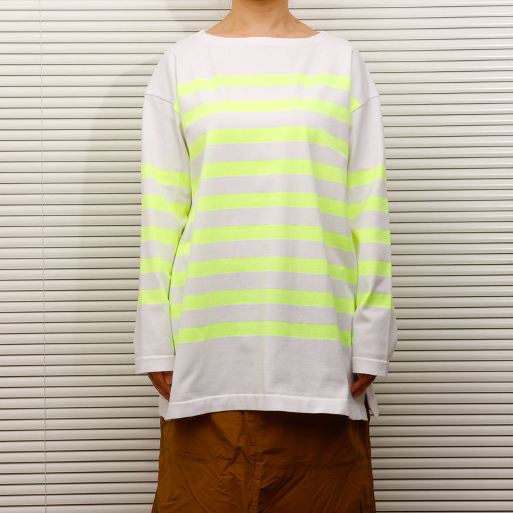 maillot / Panel Border Basque MAK-23111 WHITE*WIDE HI WELLOW 