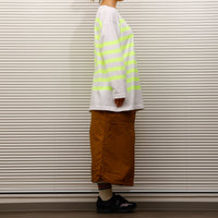 maillot / Panel Border Basque  MAK-23111 WHITE*WIDE HI WELLOW