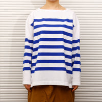maillot / Panel Border Basque MAK-23111 WHITE*WIDE ROYAL 